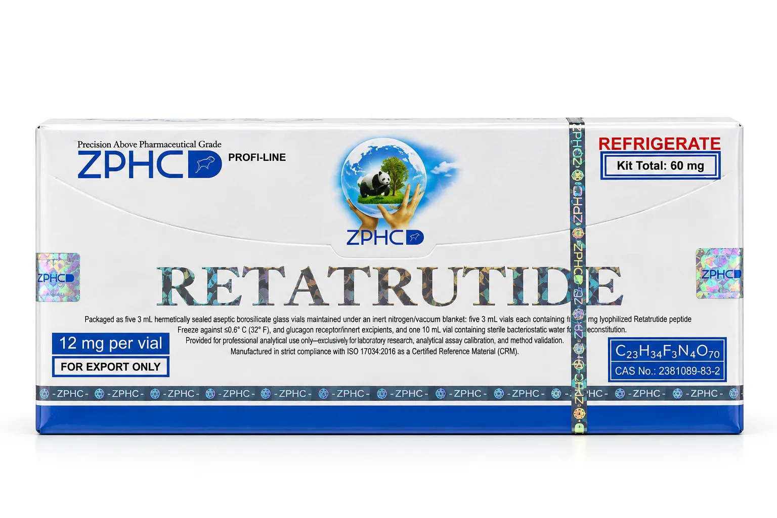 RETATRUTIDE 60MG ZPHC 5 VIAL